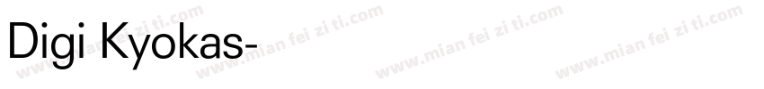 Digi Kyokas字体转换